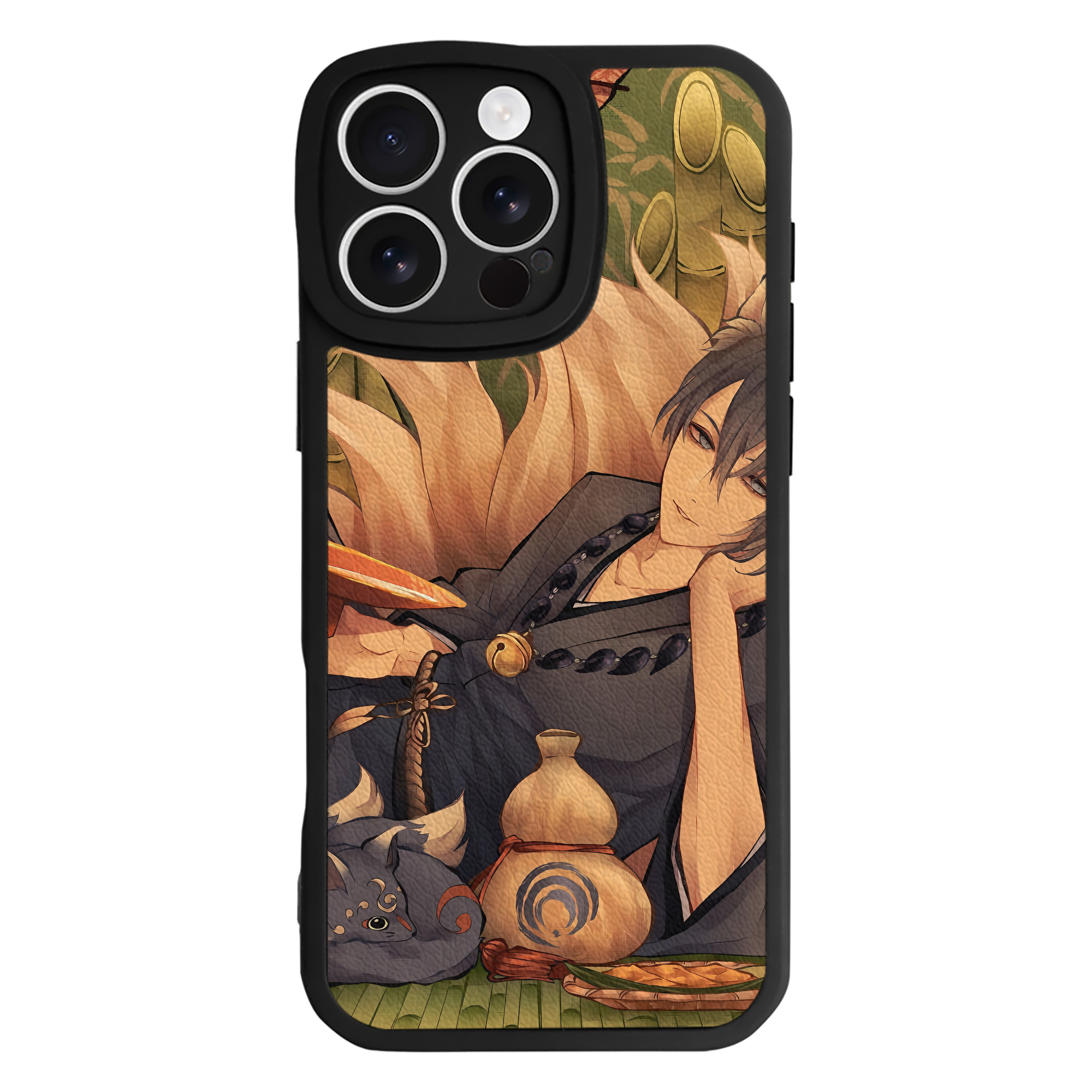 （画像用） 刀剣乱舞 Touken Ranbu 【iPhone 16シリーズ対応】シリコンスマホケース（レザー調） 材質：シリコン